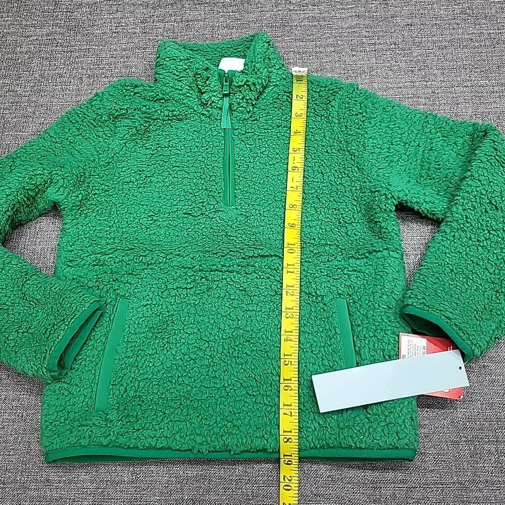 Wondershop Boys Girls Pajama Pullover Sherpa Sweatshirt Sweater Medium 8 Green